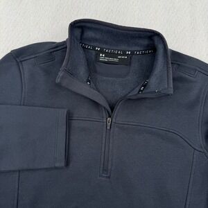 Under Armour Tactical Job Fleece Womens Large Black 1/4 Zip Pullover Outdoors
